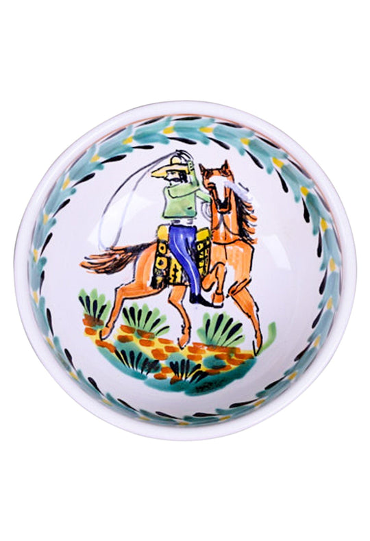 Gorky Gonzalez Ceramics Cereal Bowl Cowboy Cereal Bowl Seis