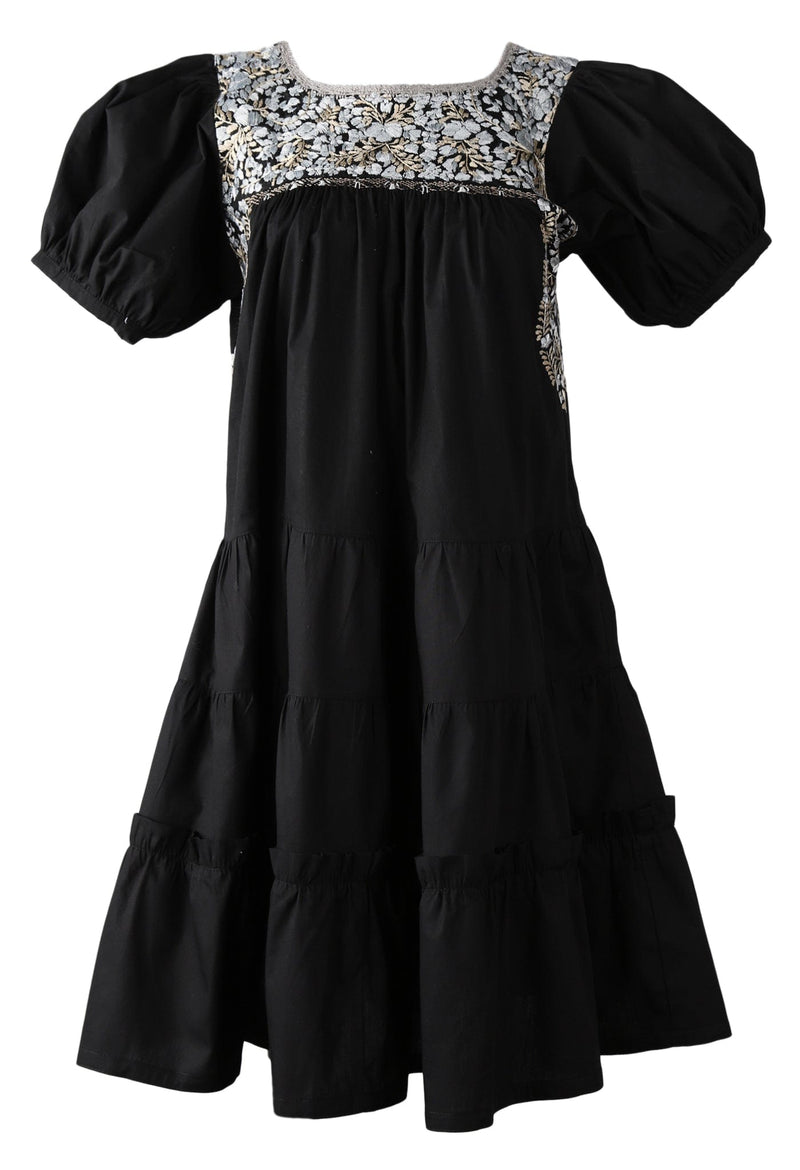 Isabella Short Dress Dress Isabella Noche Plata y Oro Seda