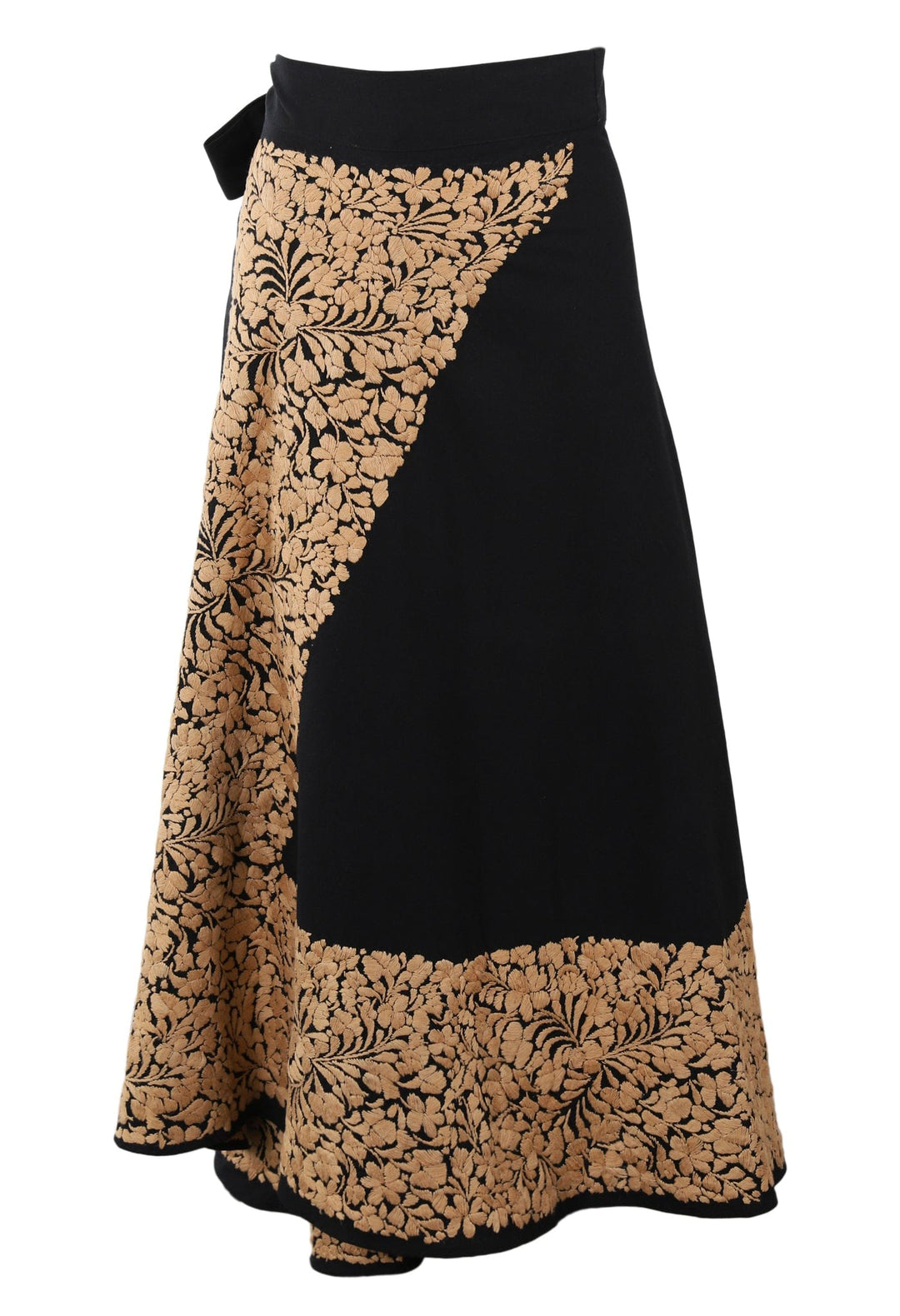 Oaxaca Long Skirt Skirt One Size Falda Negra Beige