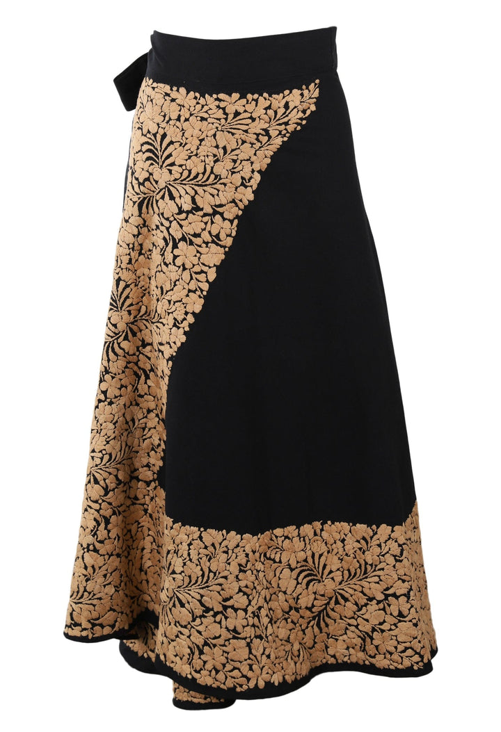 Oaxaca Long Skirt Skirt One Size Falda Negra Beige