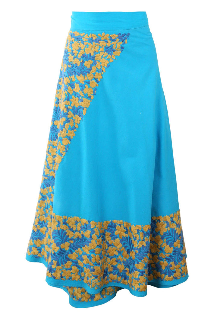 Oaxaca Long Skirt Skirt One Size Falda Turquesa Ambar y Frances