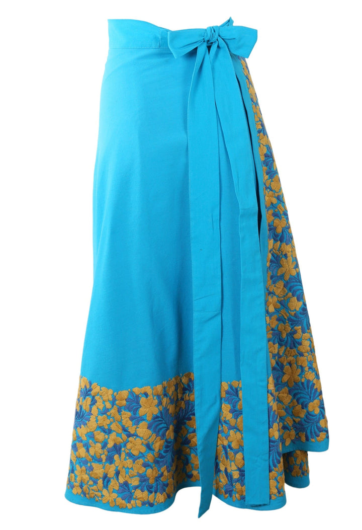 Oaxaca Long Skirt Skirt One Size Falda Turquesa Ambar y Frances
