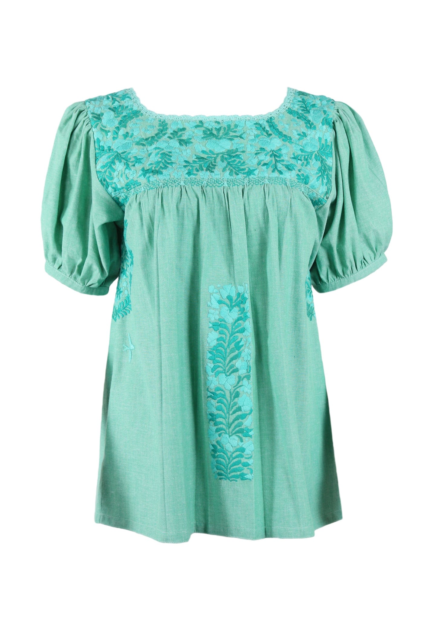 Carolina Blouse Blouse Carolina Arbol Menta y Verde