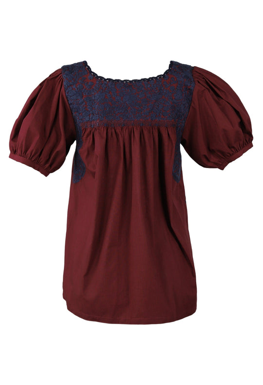 Carolina Blouse Blouse Carolina Granate Marino