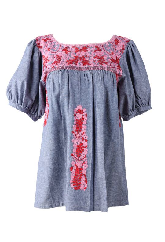 Carolina Blouse Blouse Carolina Nube Palido y Tomate