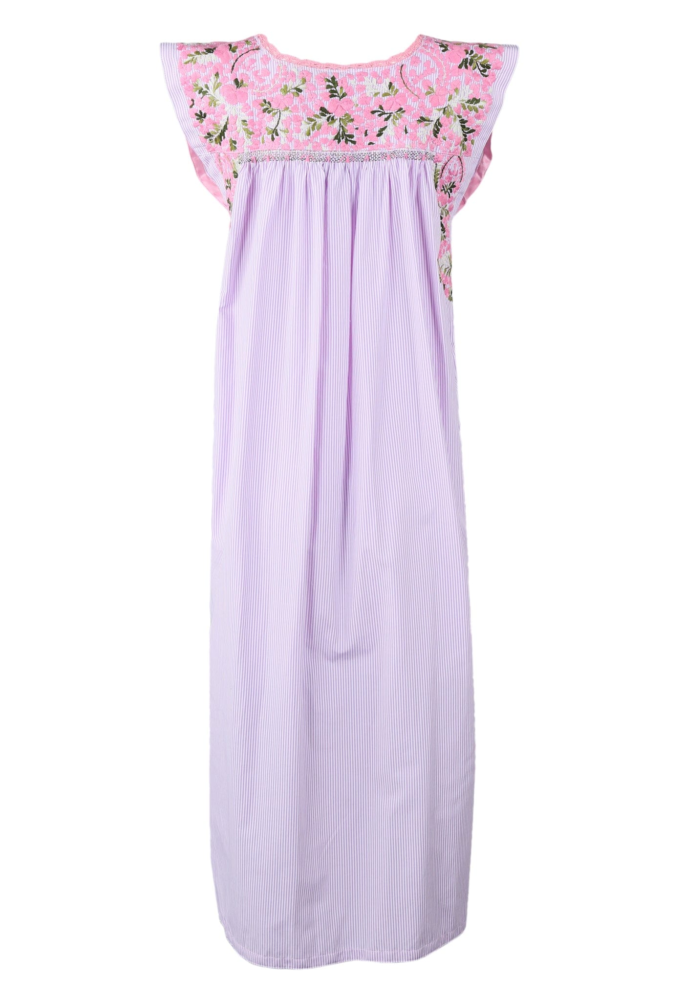 Flores Midi Dress Dress Viva Palido y Olivo Brillante