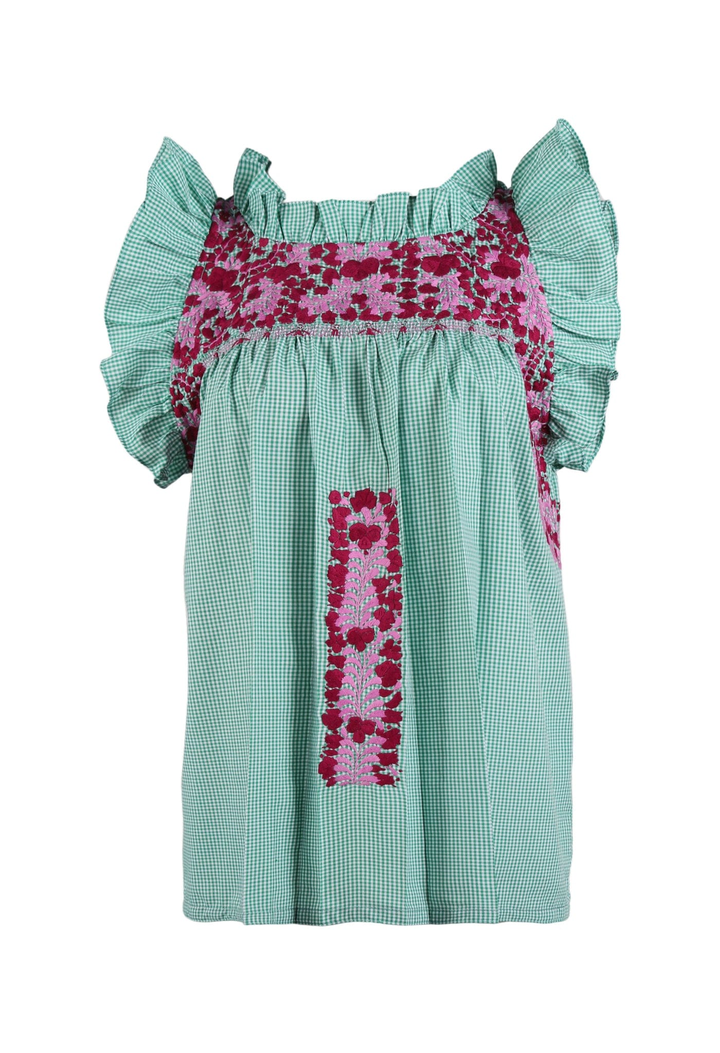 Olivia Blouse Blouse Olivia Planta Magenta y Ciruela