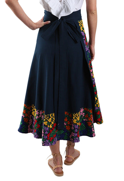 Oaxaca Long Skirt Skirt One Size Falda Oscuro Azul Arroyo