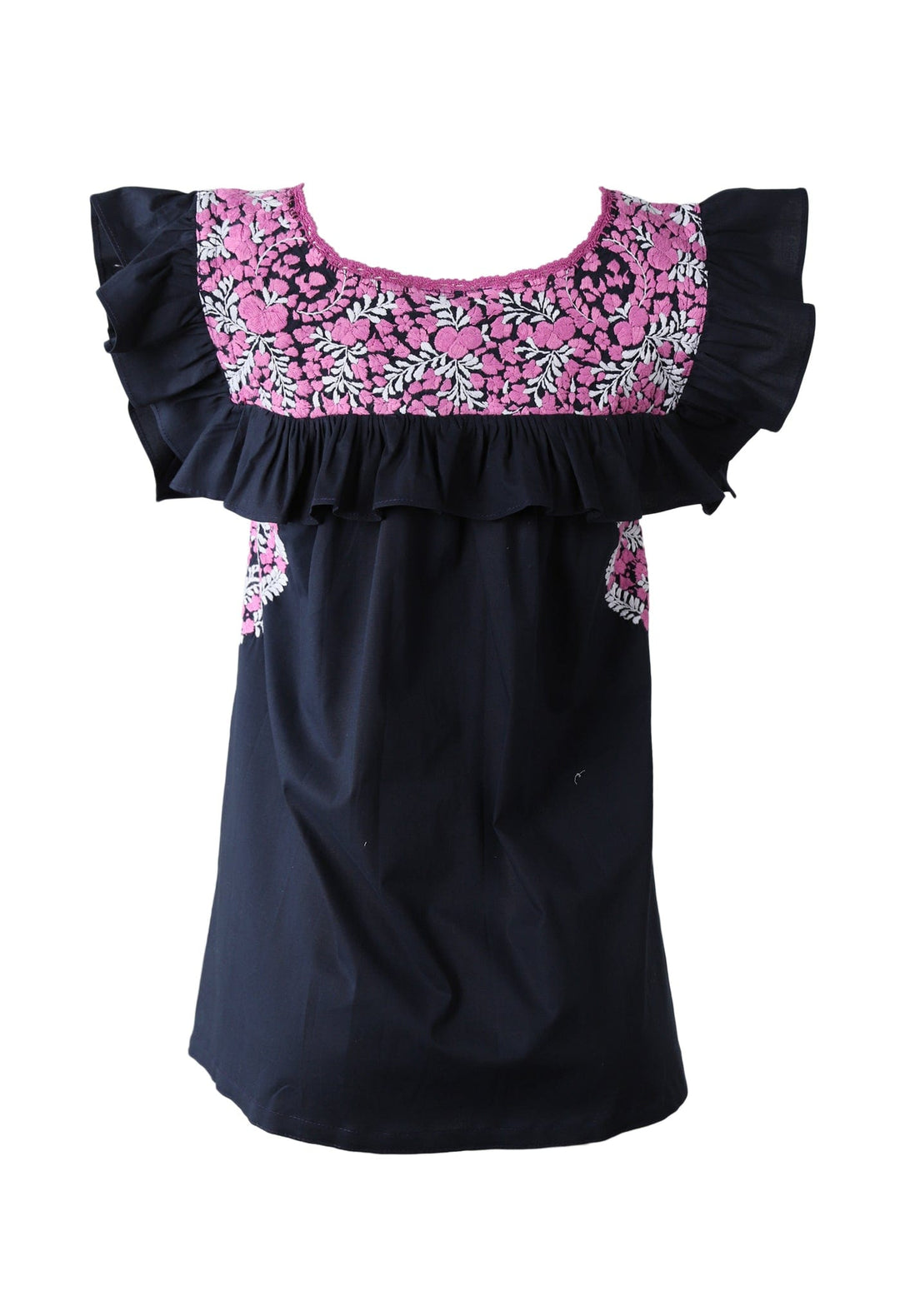 Soledad Blouse Blouse Soledad Lago Magenta y Nieve