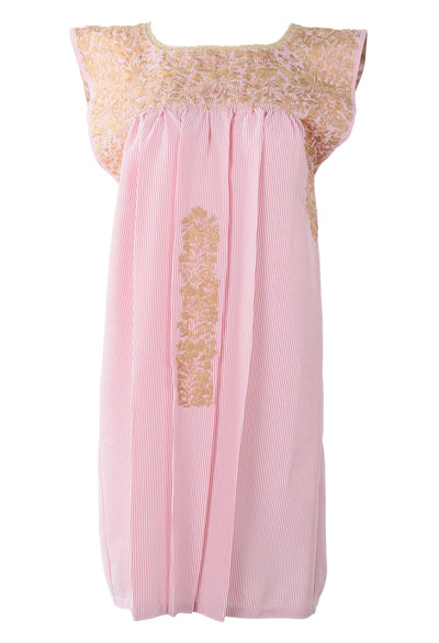 Flores Short Dress Dress Pastel Beige