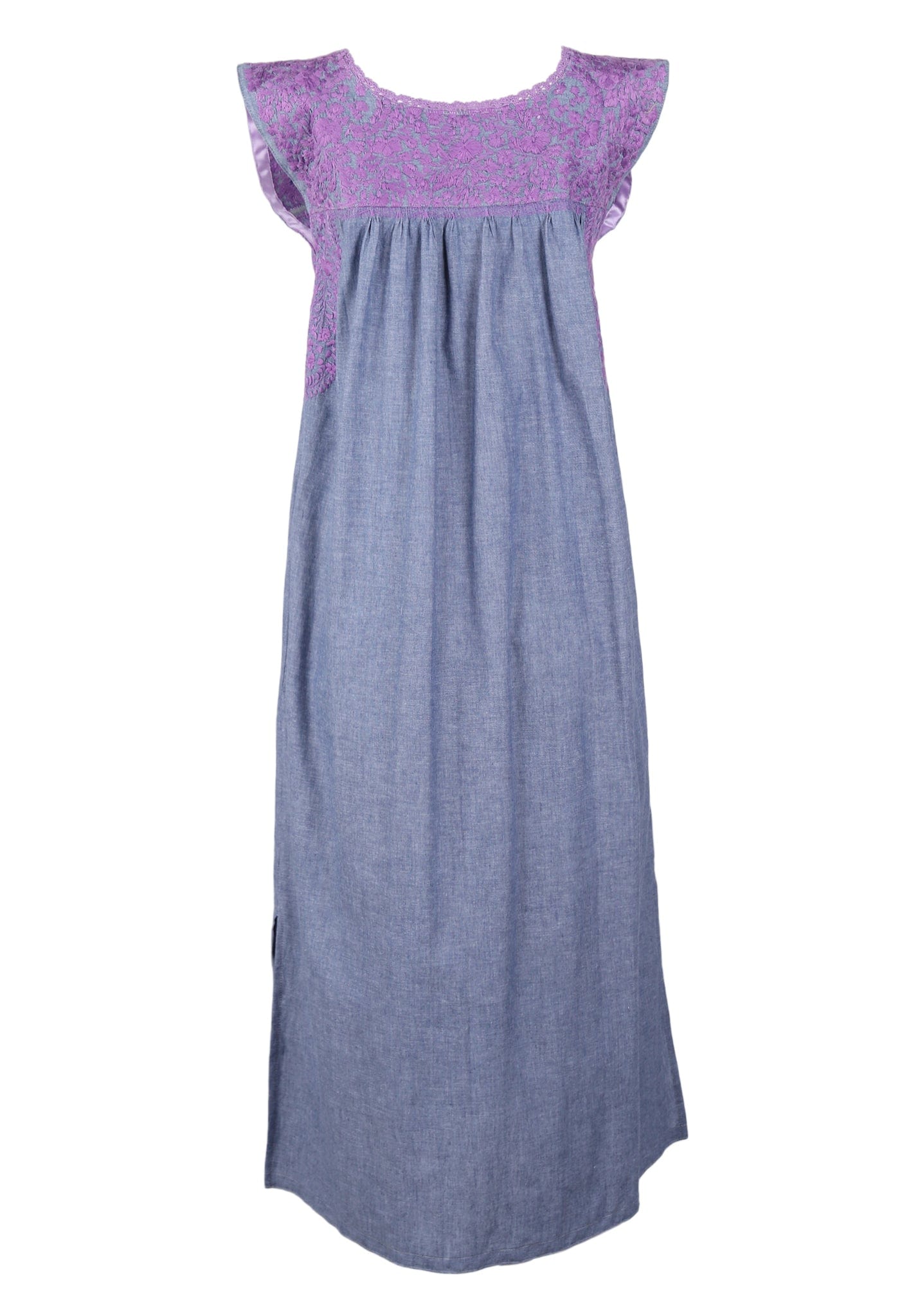 Flores Midi Dress Dress Nube Violeta