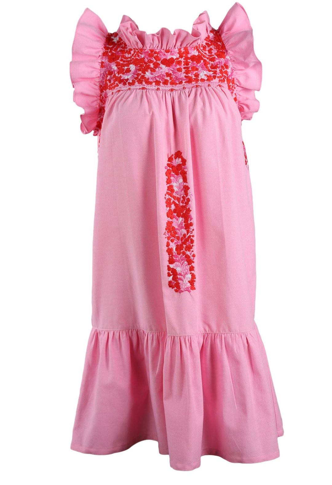 Olivia Short Dress Dress Olivia Mujer Rojo y Rosa Brillante