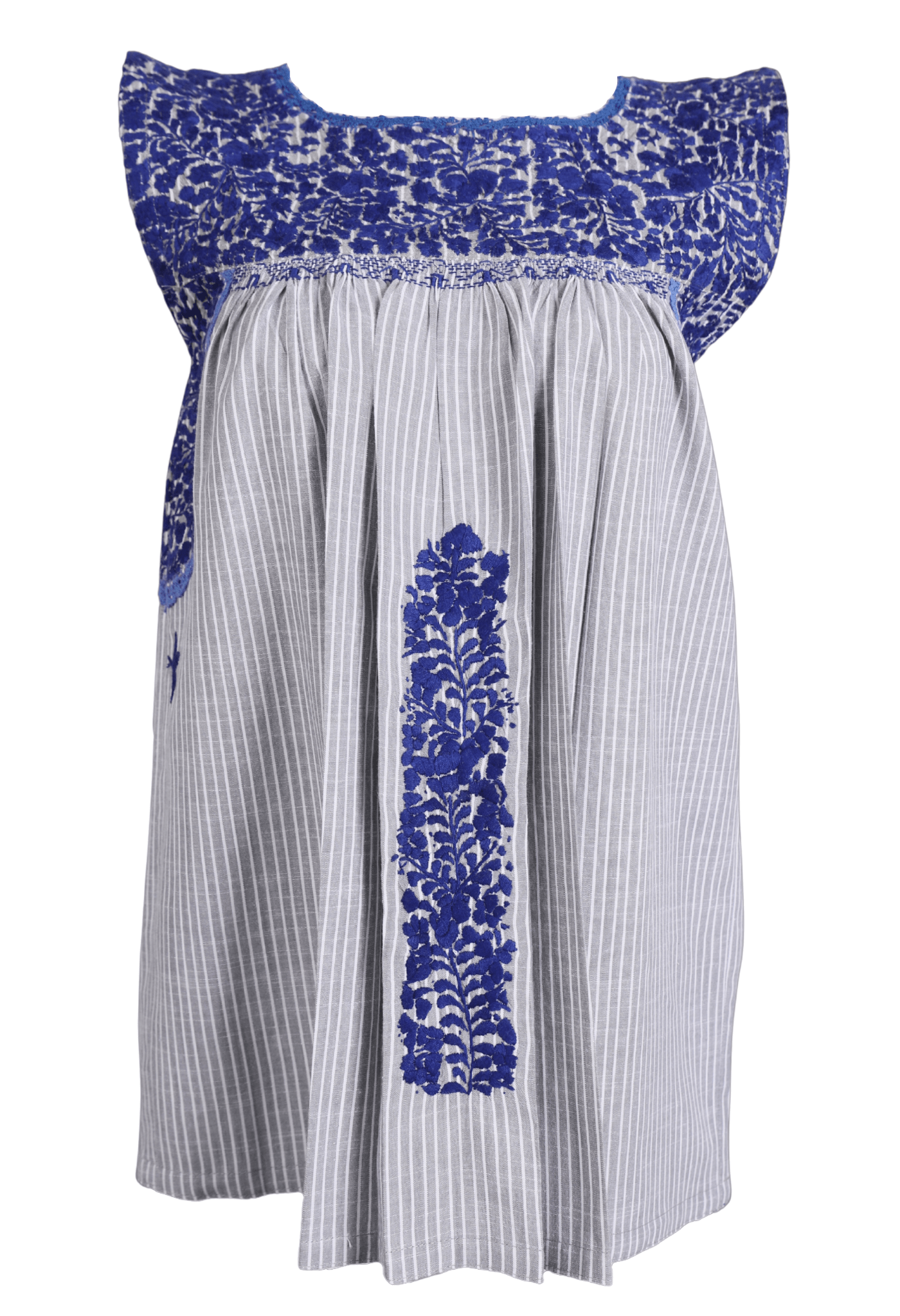 Flores Blouse Blouse Lluvia Azul
