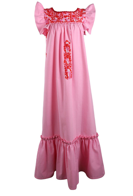 Lucia Maxi Dress Dress Lucia Mujer Rojo y Rosa Brillante