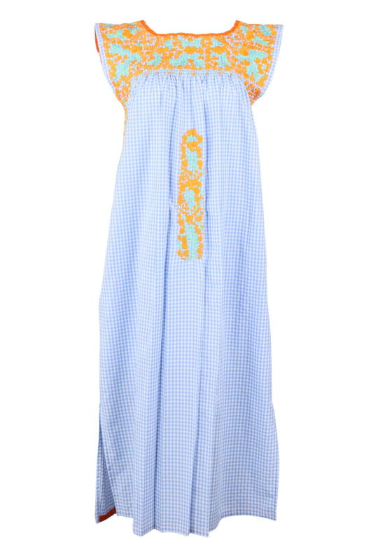 Flores Midi Dress Dress Small Vida Naranja y Menta