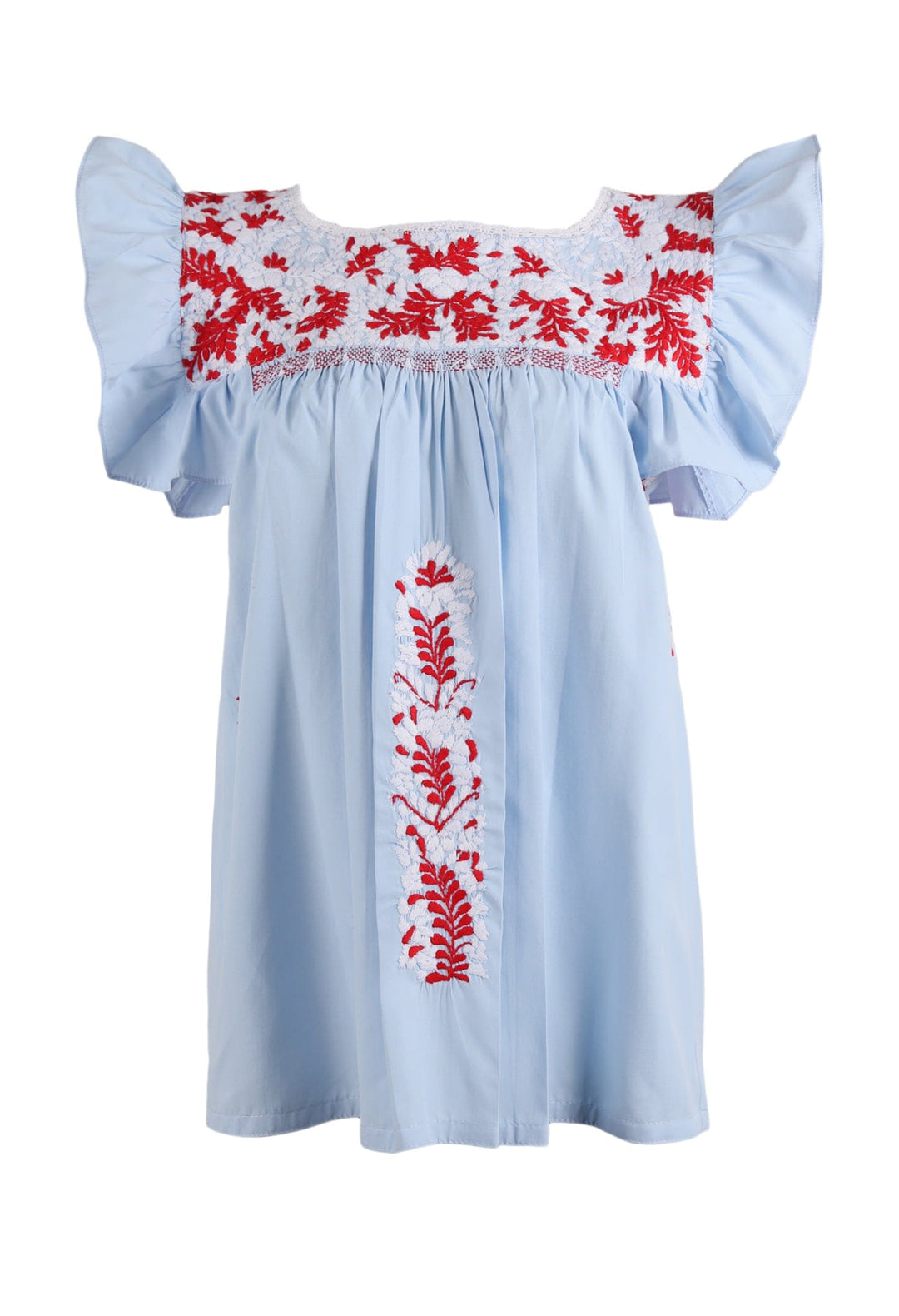 Soledad Blouse Blouse Soledad Dulce Nieve y Rojo