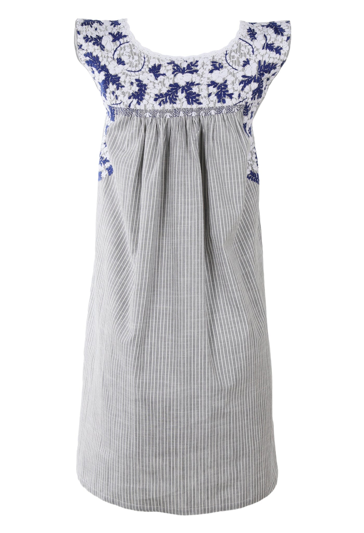 Flores Short Dress Dress Extra Small Lluvia Nieve y Cobalto
