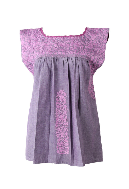 Flores Blouse Blouse Lavanda Lavanda