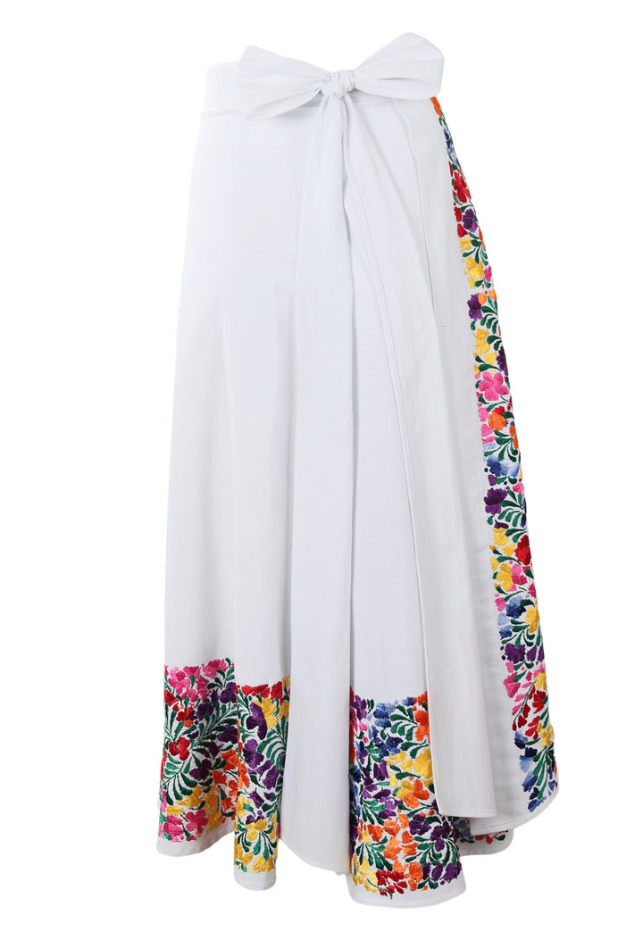 Oaxaca Long Skirt Skirt One Size Falda Blanca Arroyo