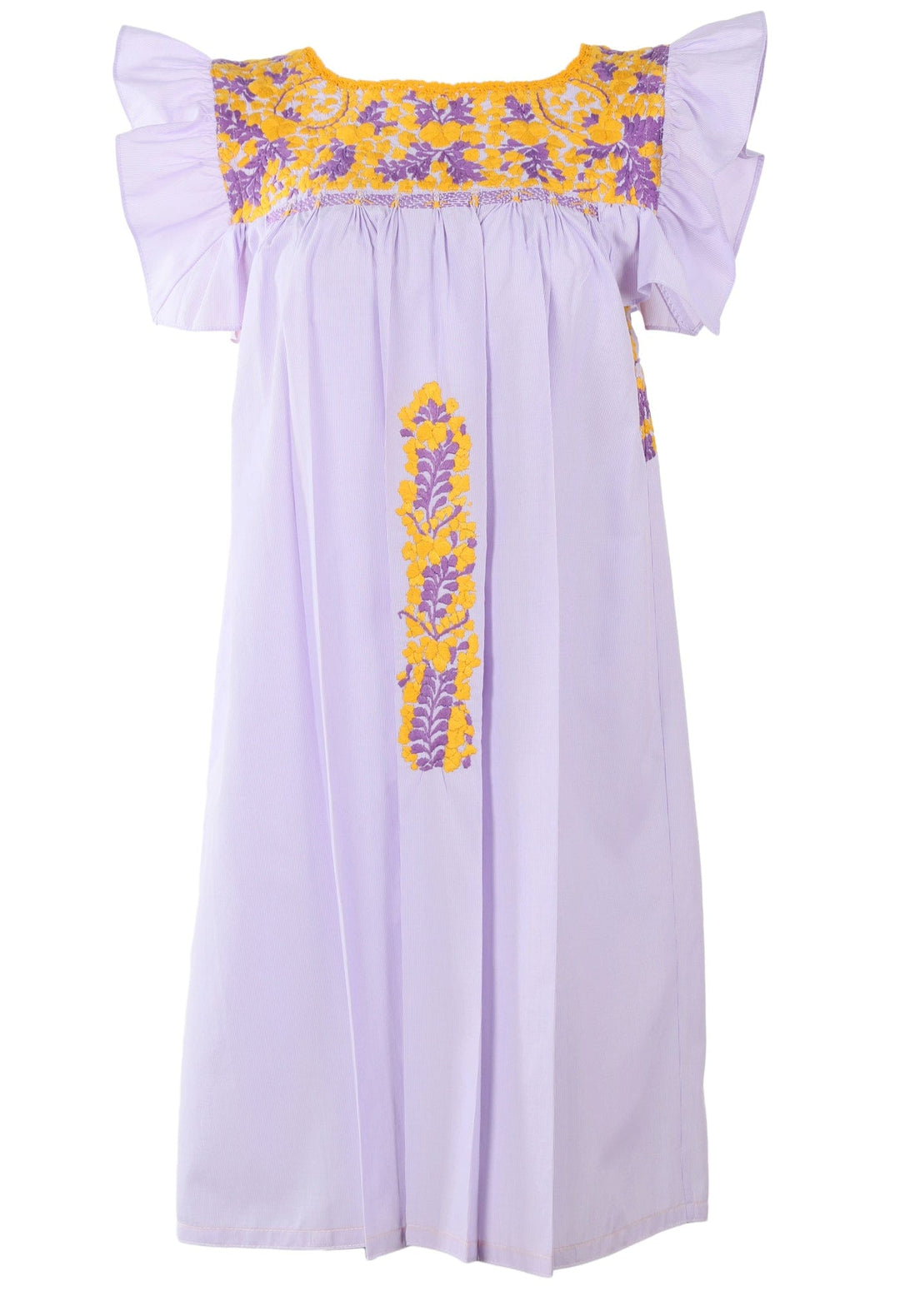 Soledad Short Dress Dress Soledad Prendo Amarillo y Purpura