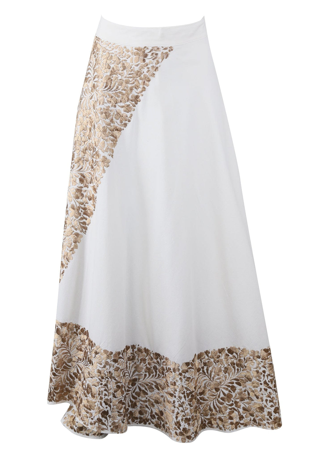 Oaxaca Long Skirt Skirt One Size Falda Blanca Oro