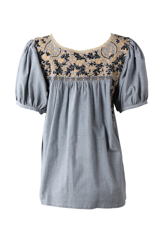 Carolina Blouse Blouse Carolina Dos Beige y Negro