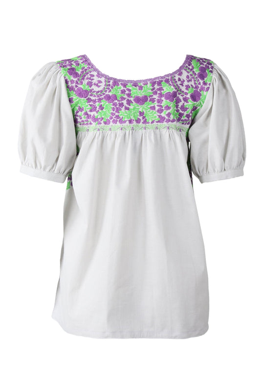 Carolina Blouse Blouse Carolina Nublado Purpura y Lima