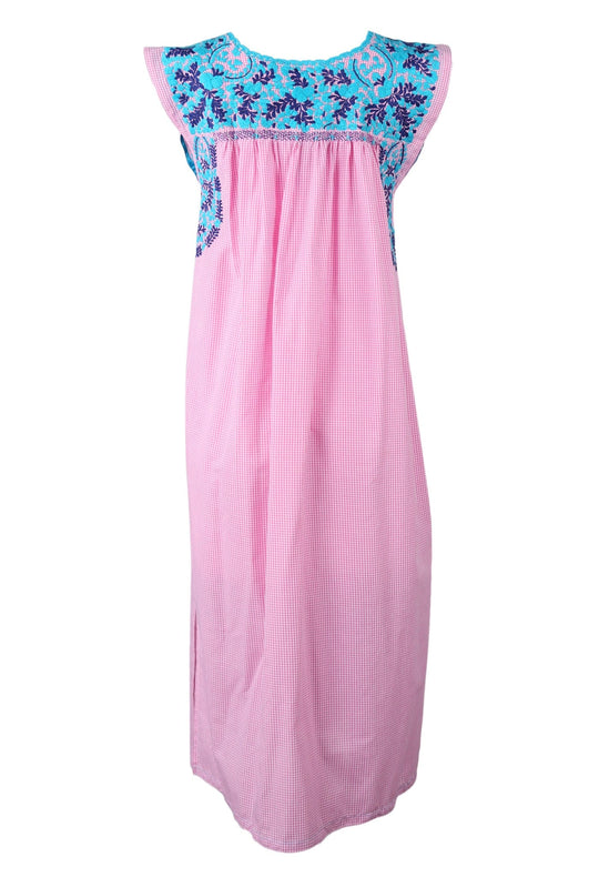 Flores Midi Dress Dress Medium Sentido Turquesa y Marino