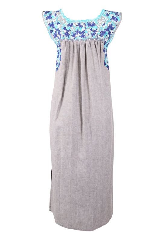 Flores Midi Dress Dress Cafe Cobalto Brillante