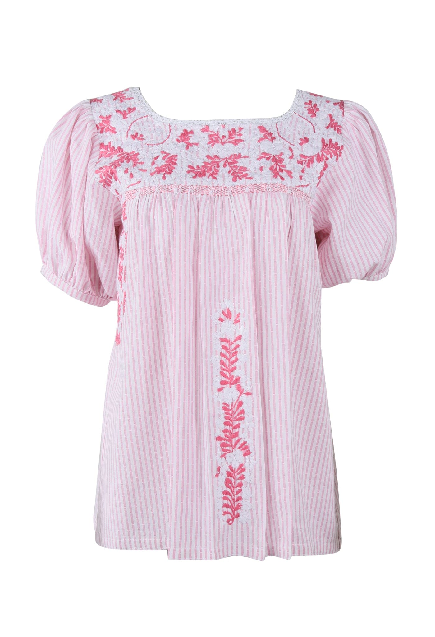 Carolina Blouse Blouse Carolina Tulipan Nieve y Coral