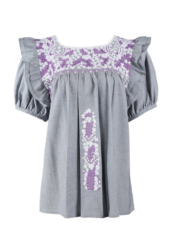 Renata Blouse Blouse Renata Dos Nieve y Purpura