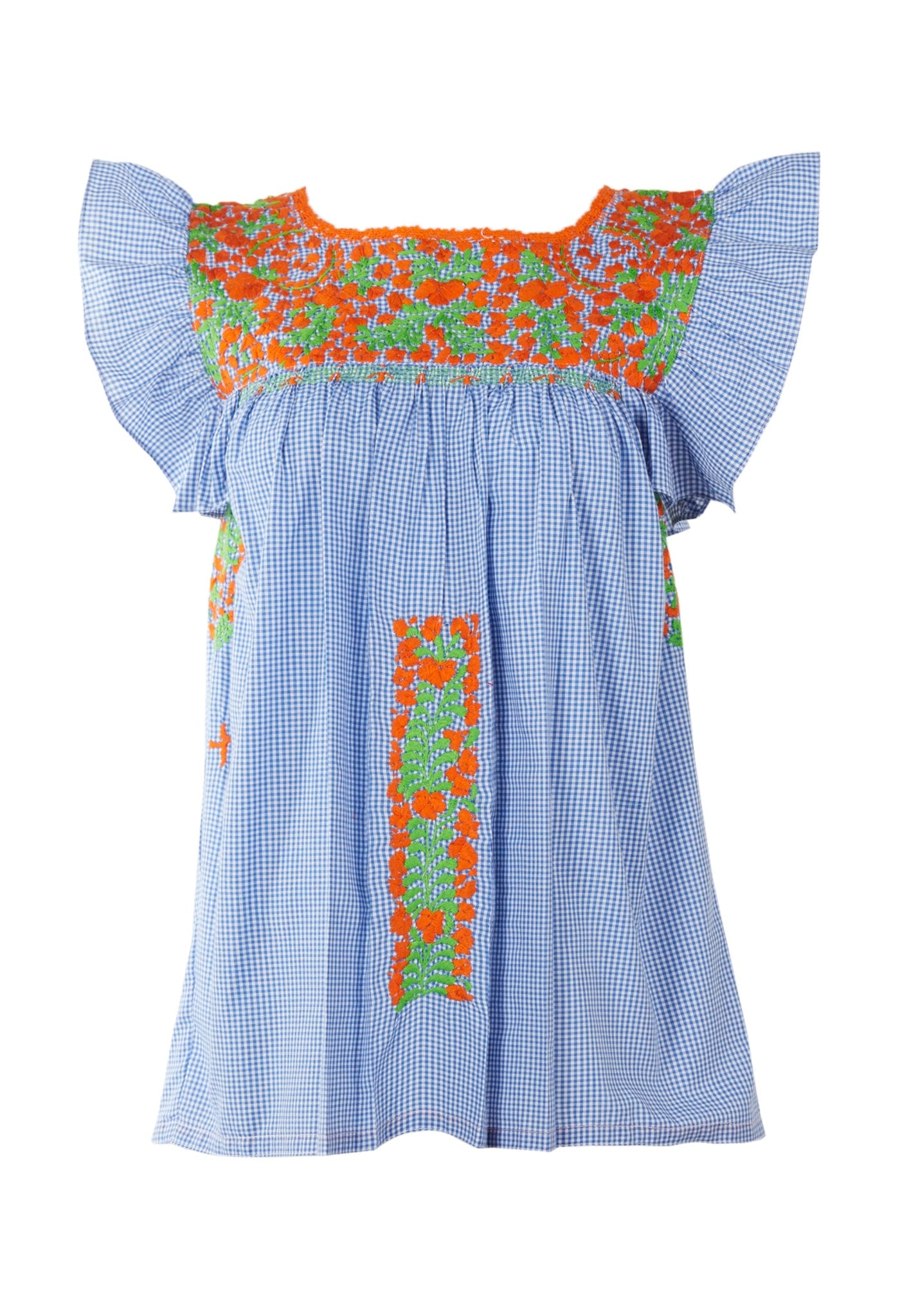 Soledad Blouse Blouse Soledad Vida Naranja y Lima