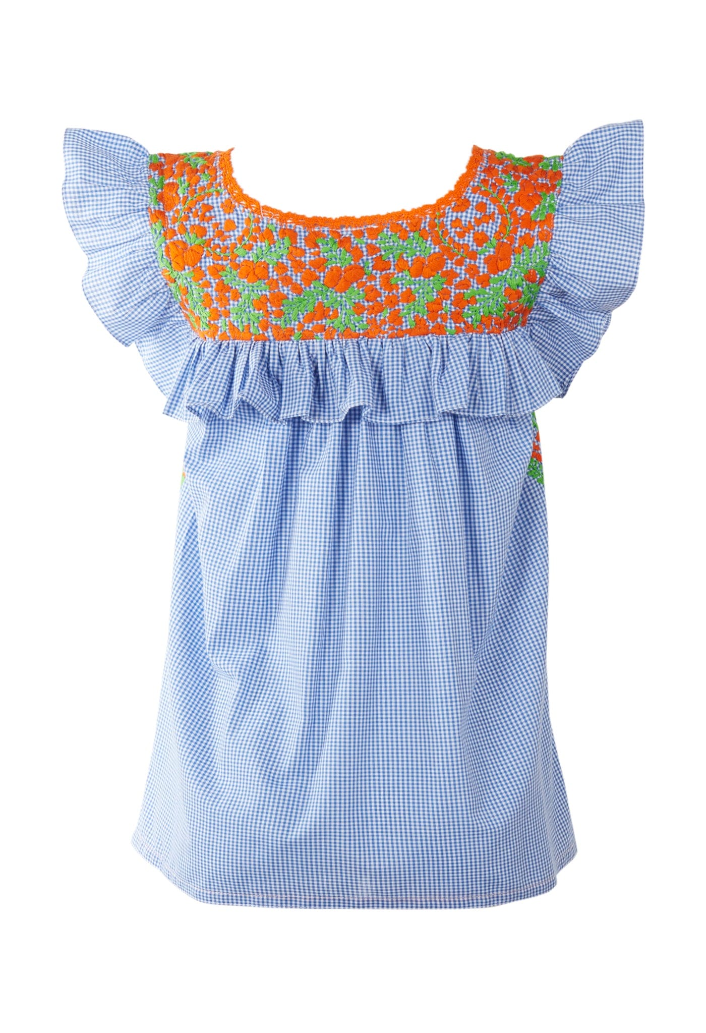 Soledad Blouse Blouse Soledad Vida Naranja y Lima