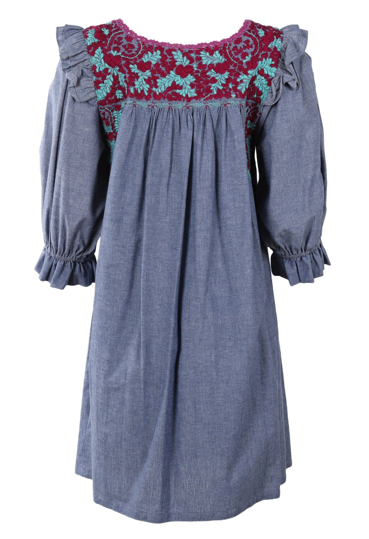 Fernanda Short Dress Dress Fernanda Nube Rubi y Menta