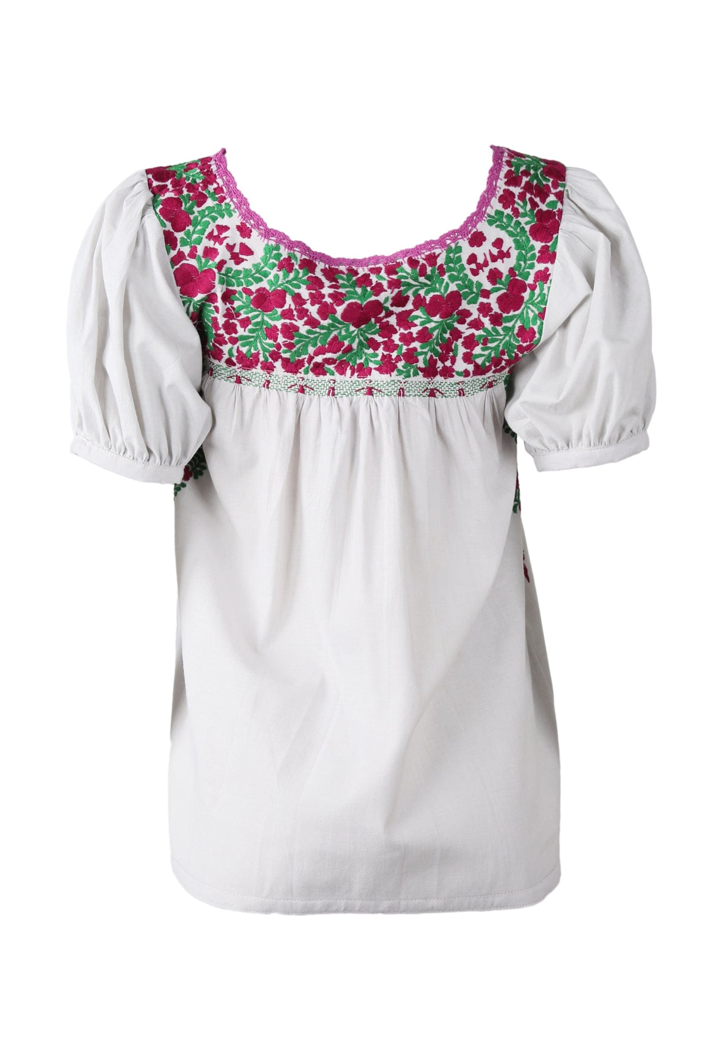Carolina Blouse Blouse Carolina Nublado Ciruela y Verde