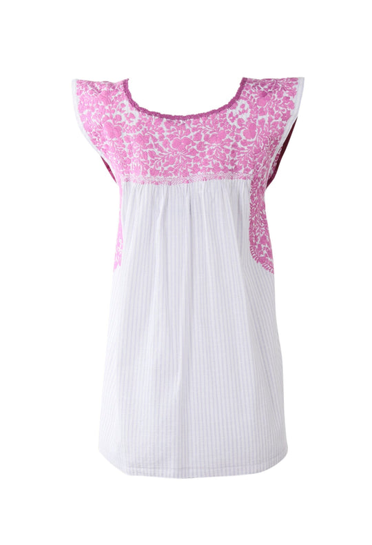 Flores Blouse Blouse Brisa Rosa