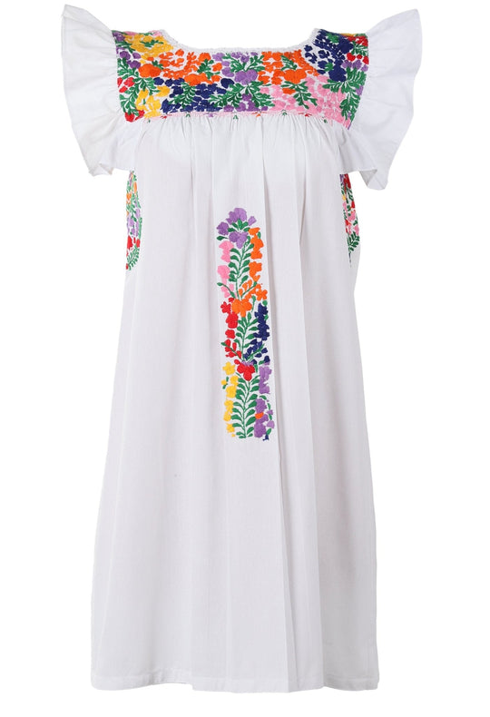 Soledad Short Dress Dress Soledad Arroyo de Flores Soledad Arroyo de Flores Dress 100% Cotton Designed by Artisans