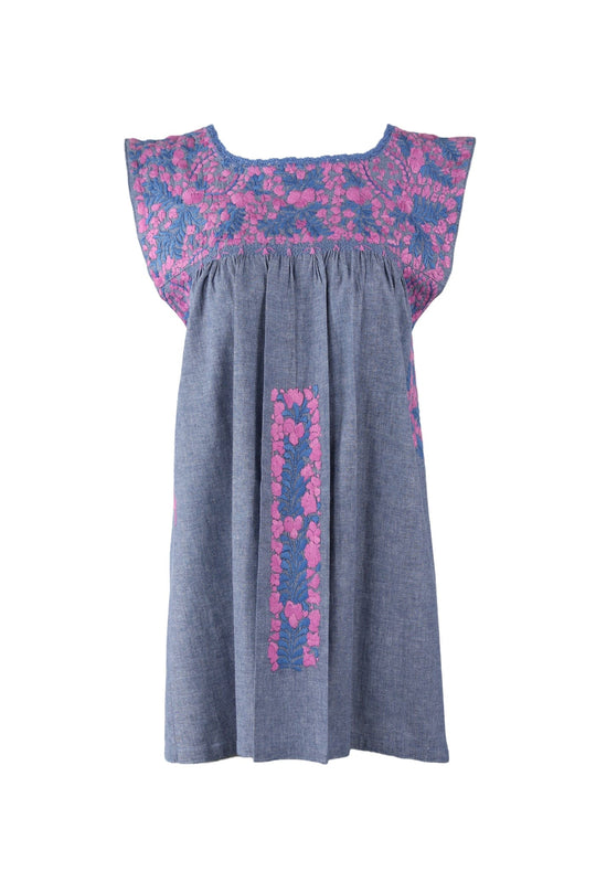 Flores Blouse Blouse Nube Frances y Magenta