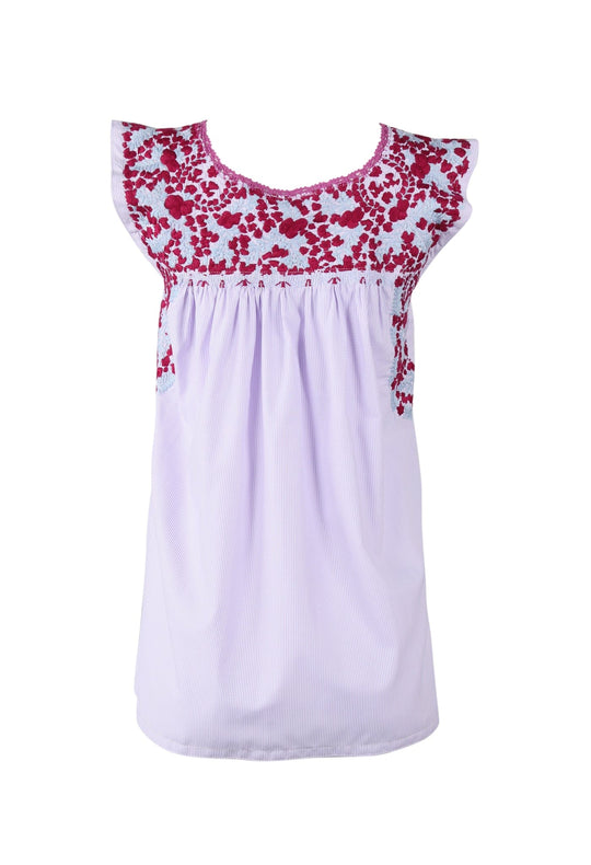 Flores Blouse Blouse Extra Small Casa Rubi y Celeste