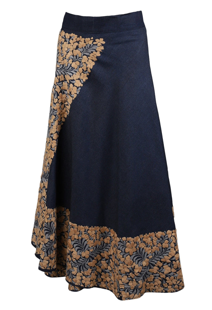 Oaxaca Long Skirt Skirt One Size Falda Nube Beige y Gris