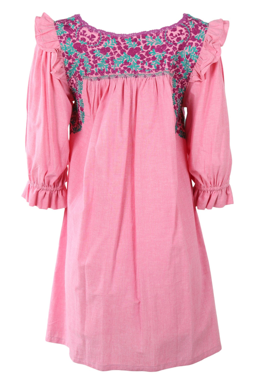 Fernanda Short Dress Dress Small Fernanda Mujer Ciruela y Verde