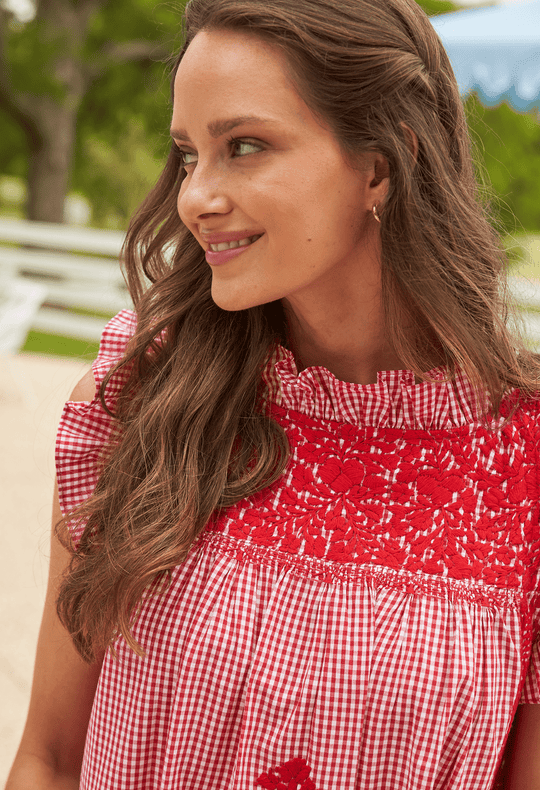 Olivia Specialty Classic Short Dress Dress Olivia Rojo Gingham