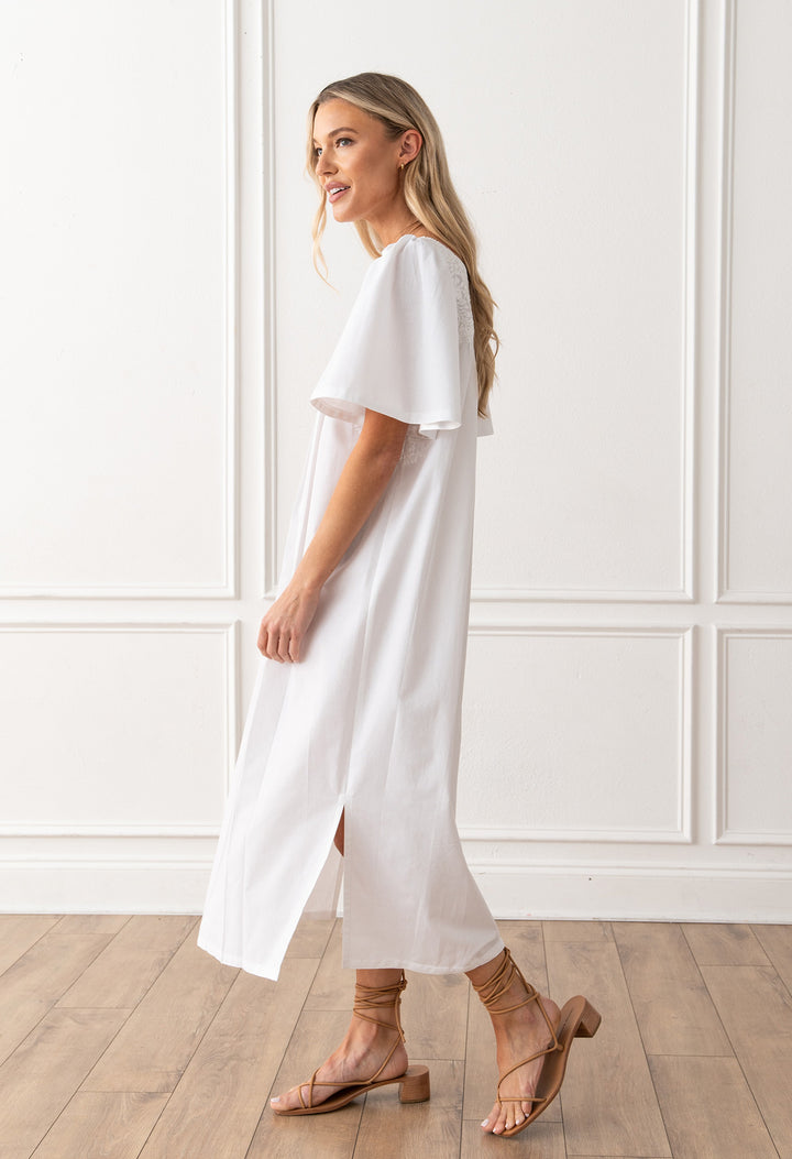 Julieta Midi Dress Dress Julieta Blanca Nieve Julieta Blanca Nieve | Mi Golondrina