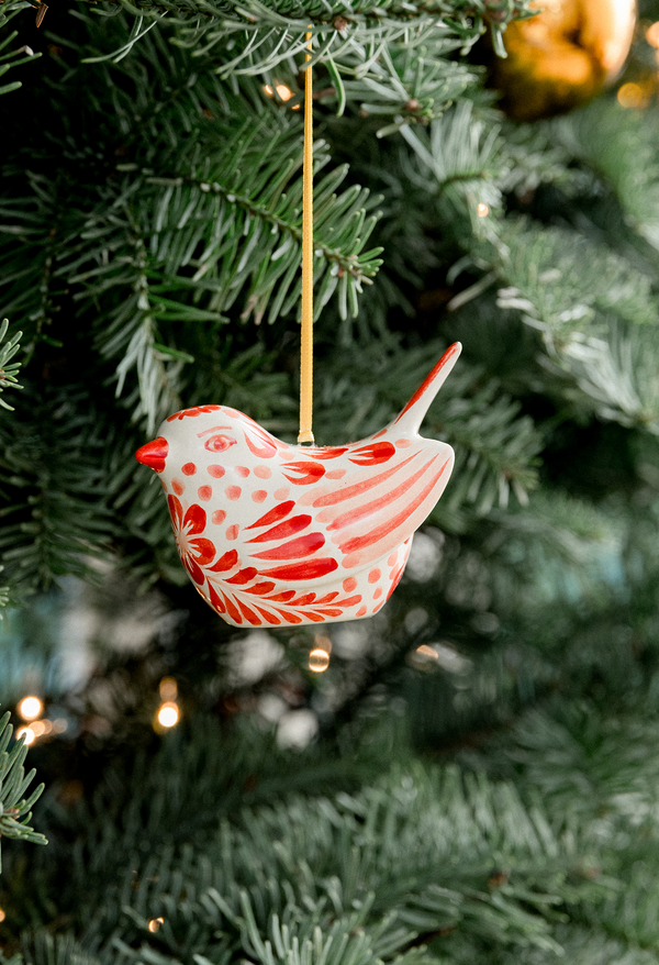 Rojo Bird Ornaments