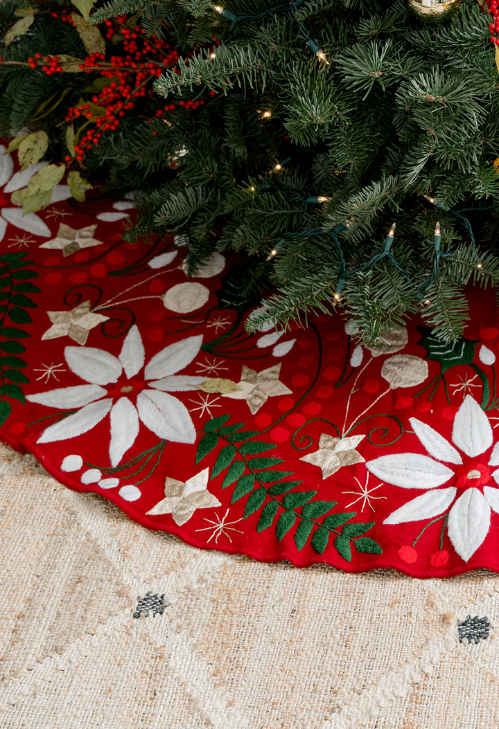 Falda de Navidad Rojo