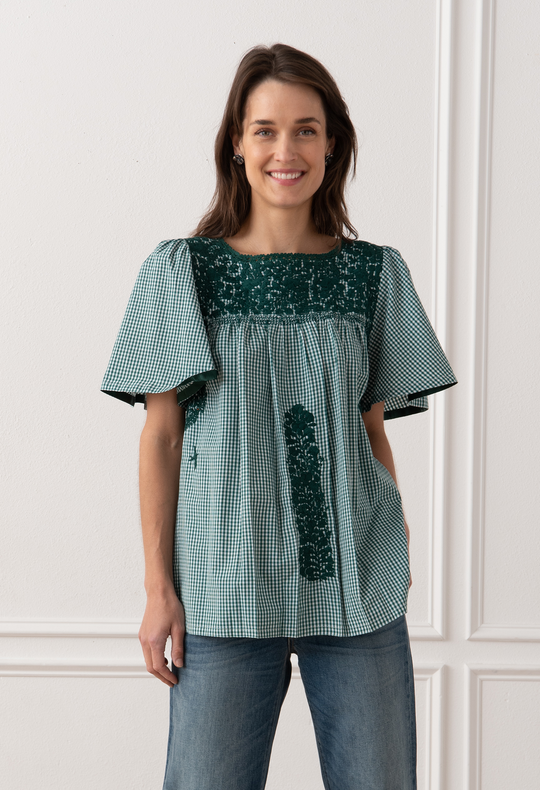 Julieta Gingham Verde