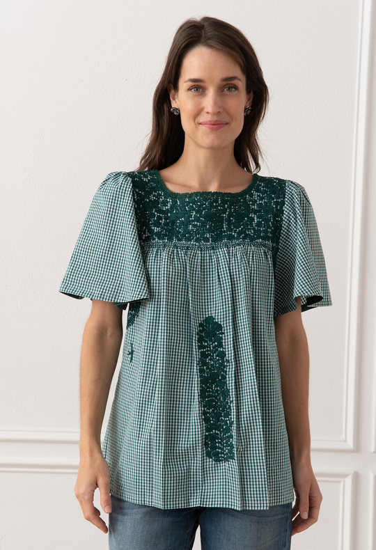 Julieta Gingham Verde