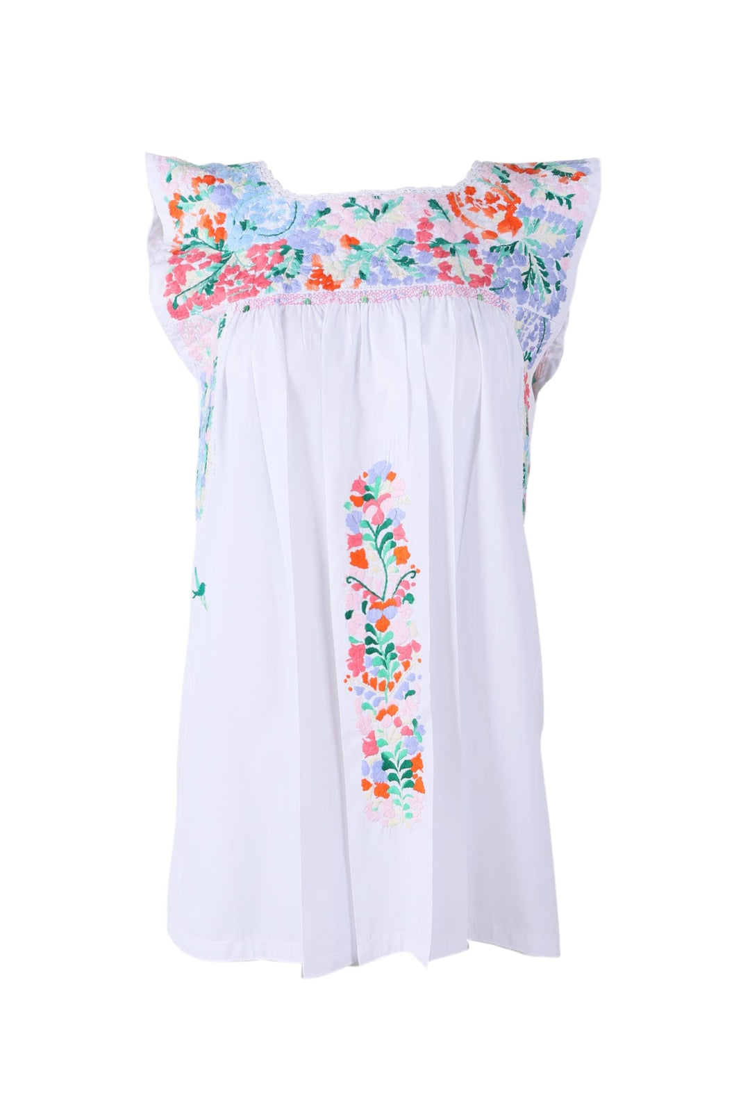 Flores Blouse Blouse Blanco Pastel Arroyo
