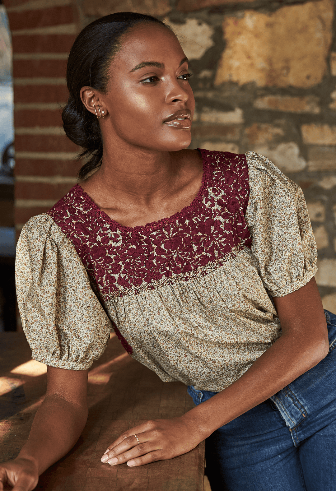 Carolina Specialty Blouse Blouse Carolina Jardin Rubi