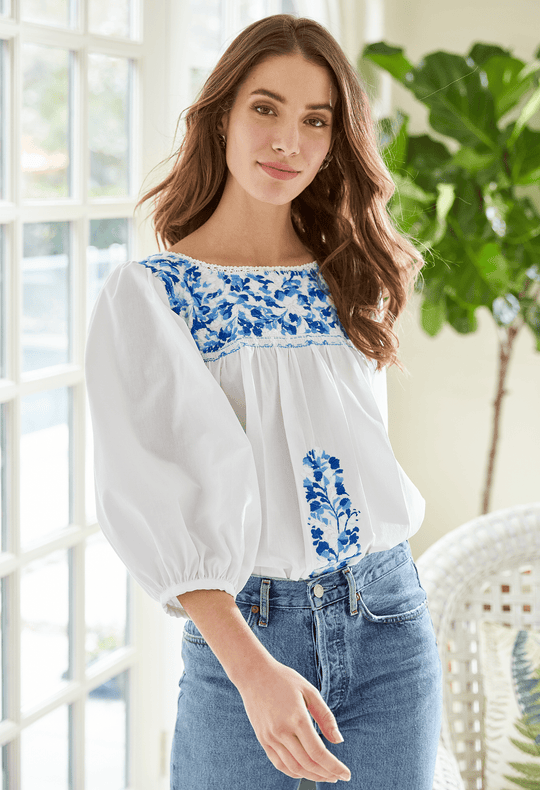 Catalina Blouse Blouse Catalina Cielo Mexicano